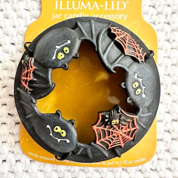 Yankee Candle 2007 Illuma-Lid NWT Crazy Bat Halloween Jar Candle Accessory - Picture 2 of 6